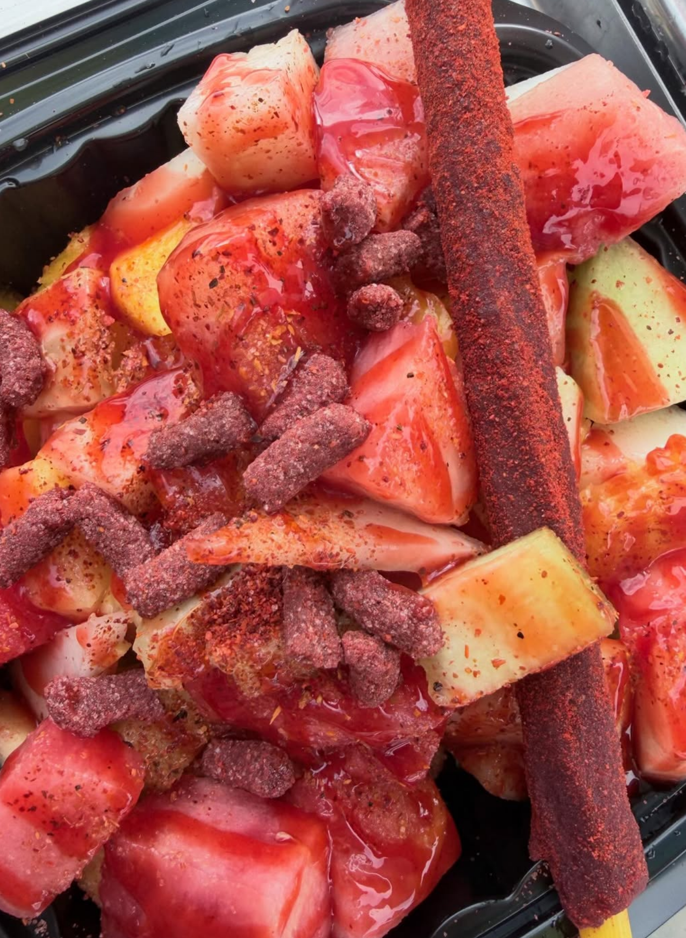  FRUTA LAS REINA’S   We make fresh fruit cups with Tajín, chamoy, lime, and more.  