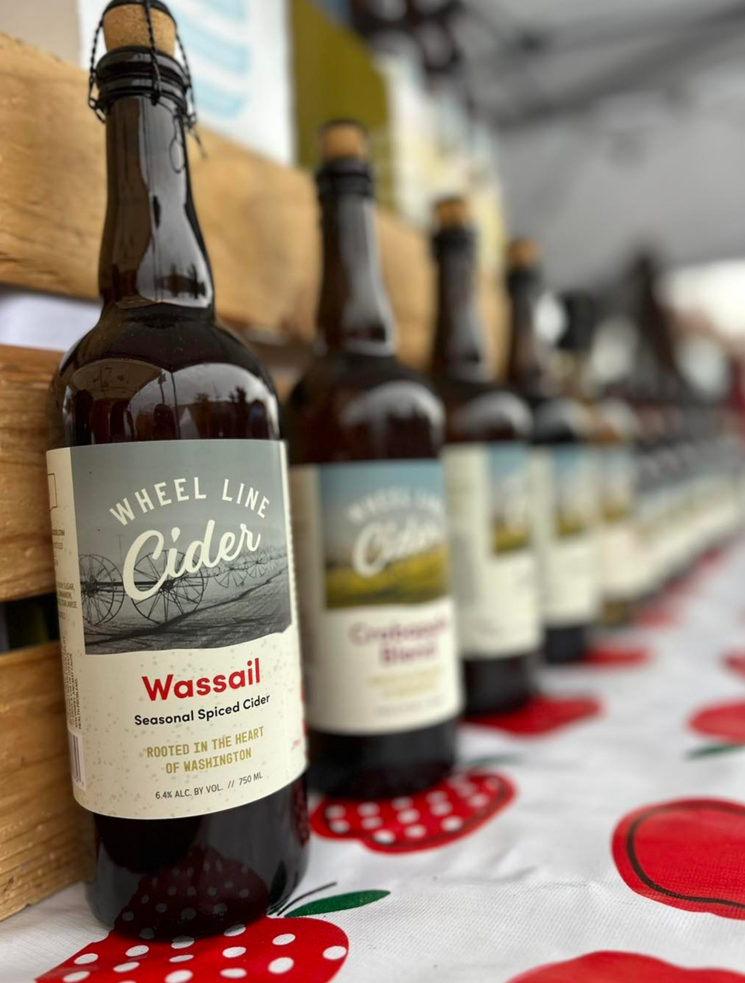  WHEEL LINE CIDER   We are a multi-generational, family-owned craft cidery. We are dedicated to reviving the use of heirloom bittersweet varietals in our dry craft ciders.  