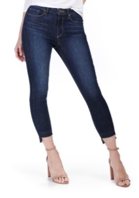 Paige denim is one of my favorites for curves, and these are high waisted with a good amount of stretch. Loving the price on these and the cool hem! GET THESE JEANS