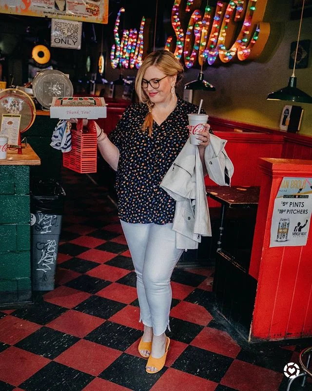 somebody order a 🍕?
.
.
Seriously, pizza is my favorite meal and always has been. What’s your fave kind?! Are you a classic pep and cheese gal or do you load it up?! Size info: 20 in jeans, XXL on top and 18 in jacket.  http://liketk.it/2AQwW #liketkit @liketoknow.it #LTKcurves #LTKshoecrush #LTKsalealert #LTKunder50 #LTKstyletip #everydaymadewell #goodsquad #xoq