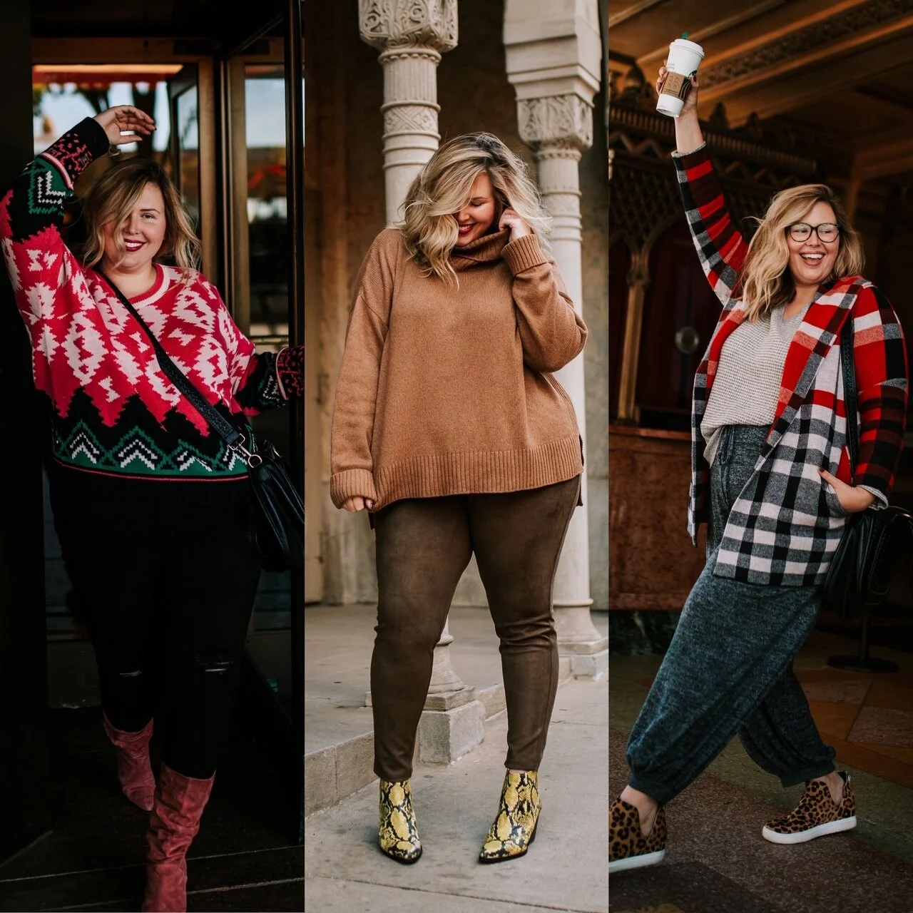 STYLE SESSION // 3 COZY OUTFITS WITH APlus by Anthropologie