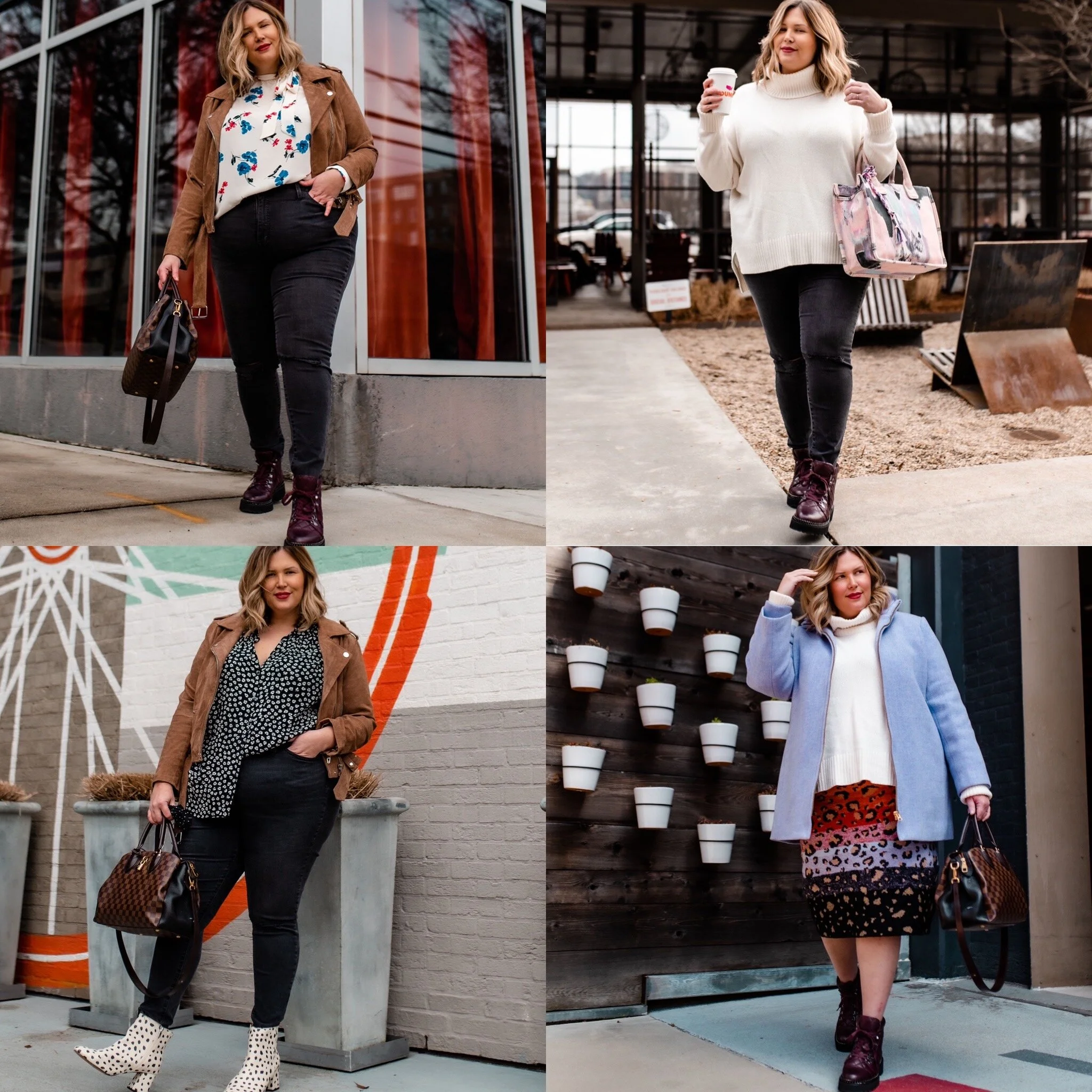 4 PLUS SIZE OUTFITS // to take you from winter to spring