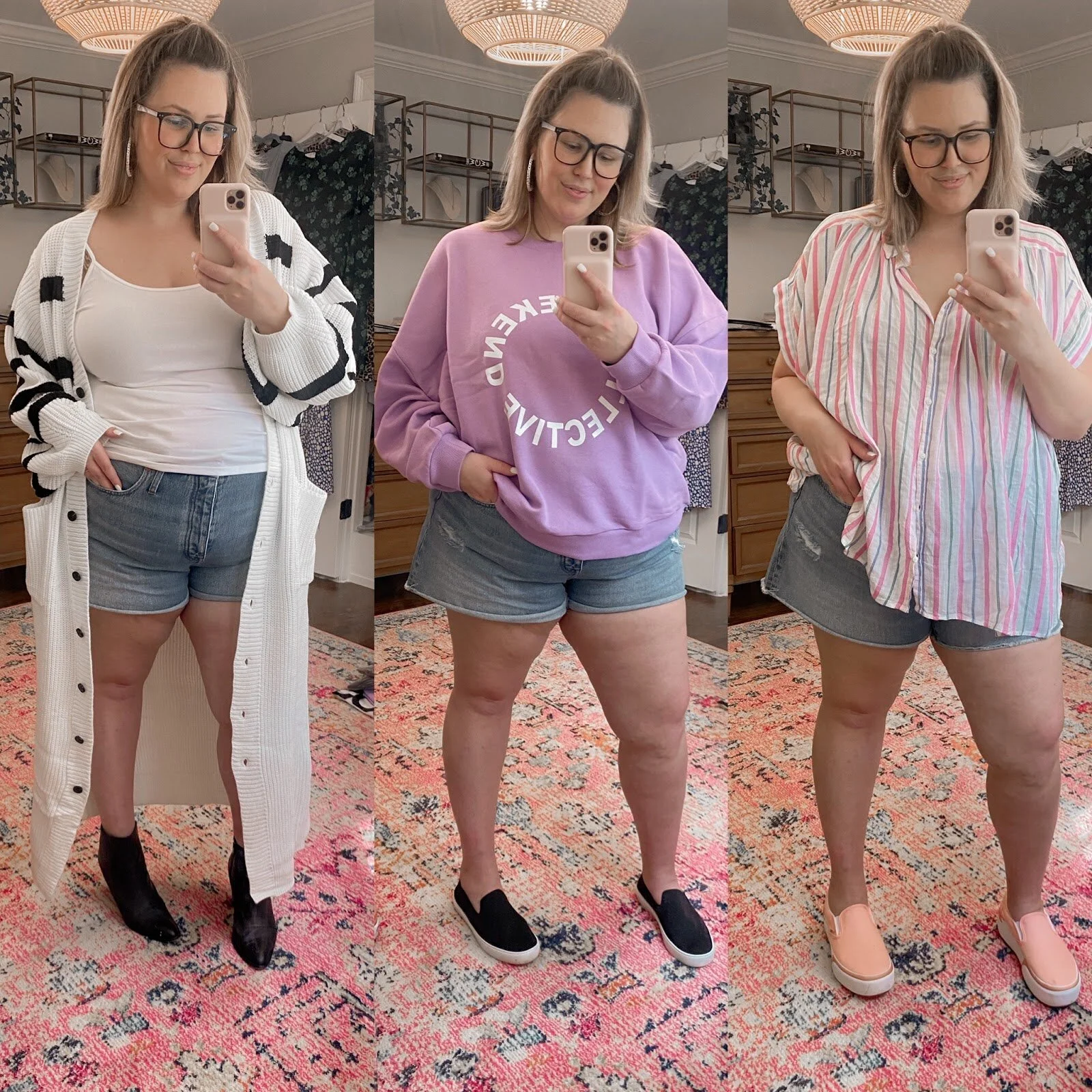 WHAT I WORE // 3 Looks with Denim Cutoff Shorts