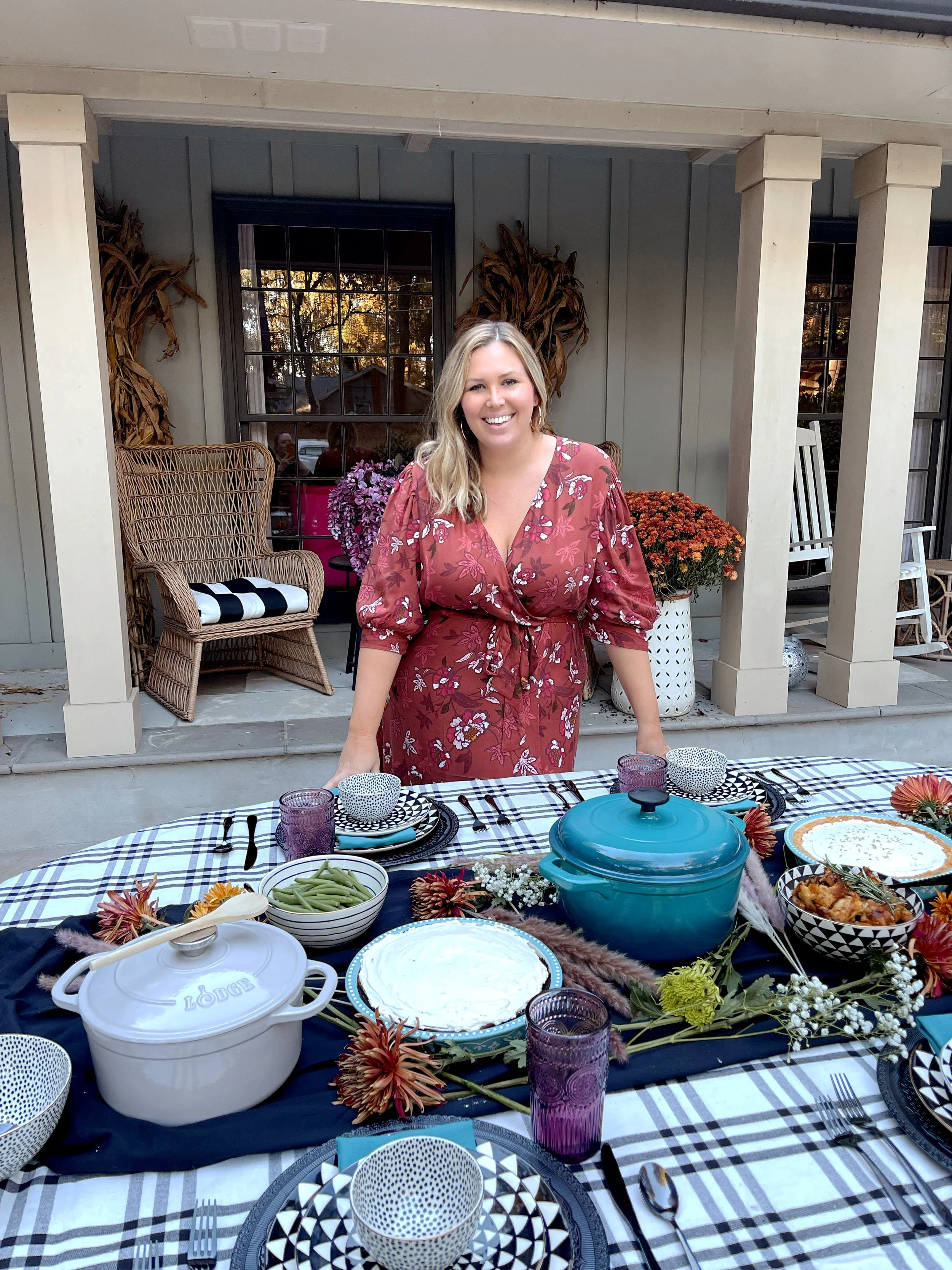 A Boho Mid-Century Modern Thanksgiving with Walmart
