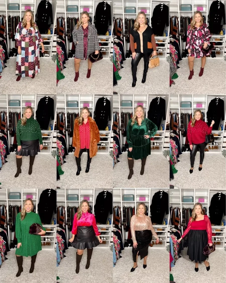 THIS OR THAT // 12 PLUS SIZE HOLIDAY OUTFIT IDEAS WITH ASHLEY 