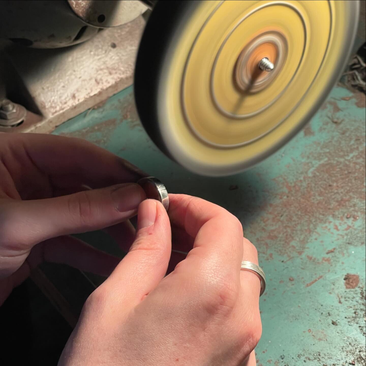 Sterling silver ring making workshop at @liloveve this morning! 🧑&zwj;🏭