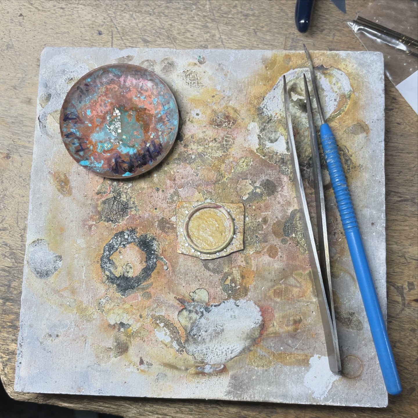 Making something special in silversmithing class🤍🔗🪩