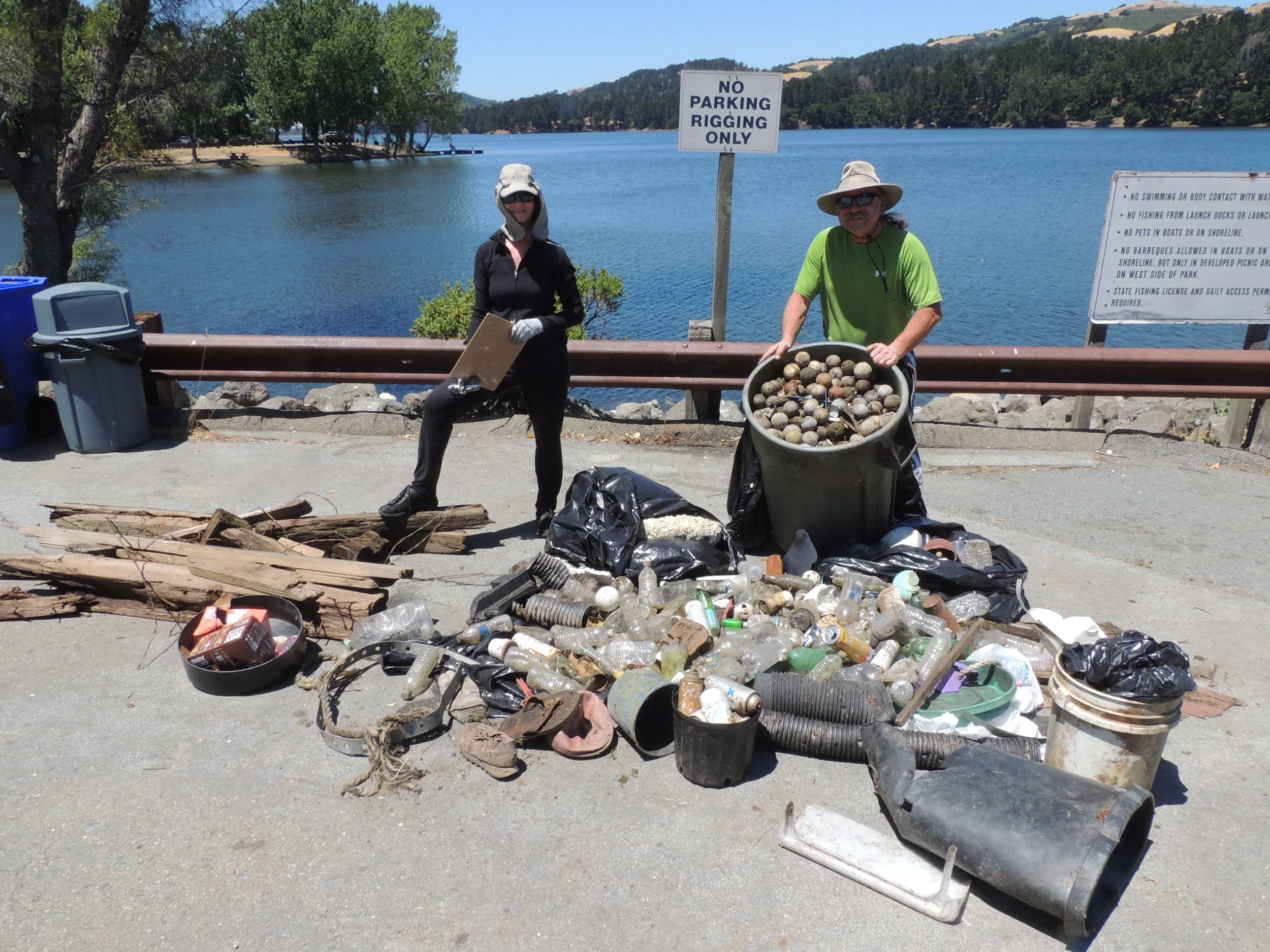 Litter removed from San Pablo Dam Reservoir 2018