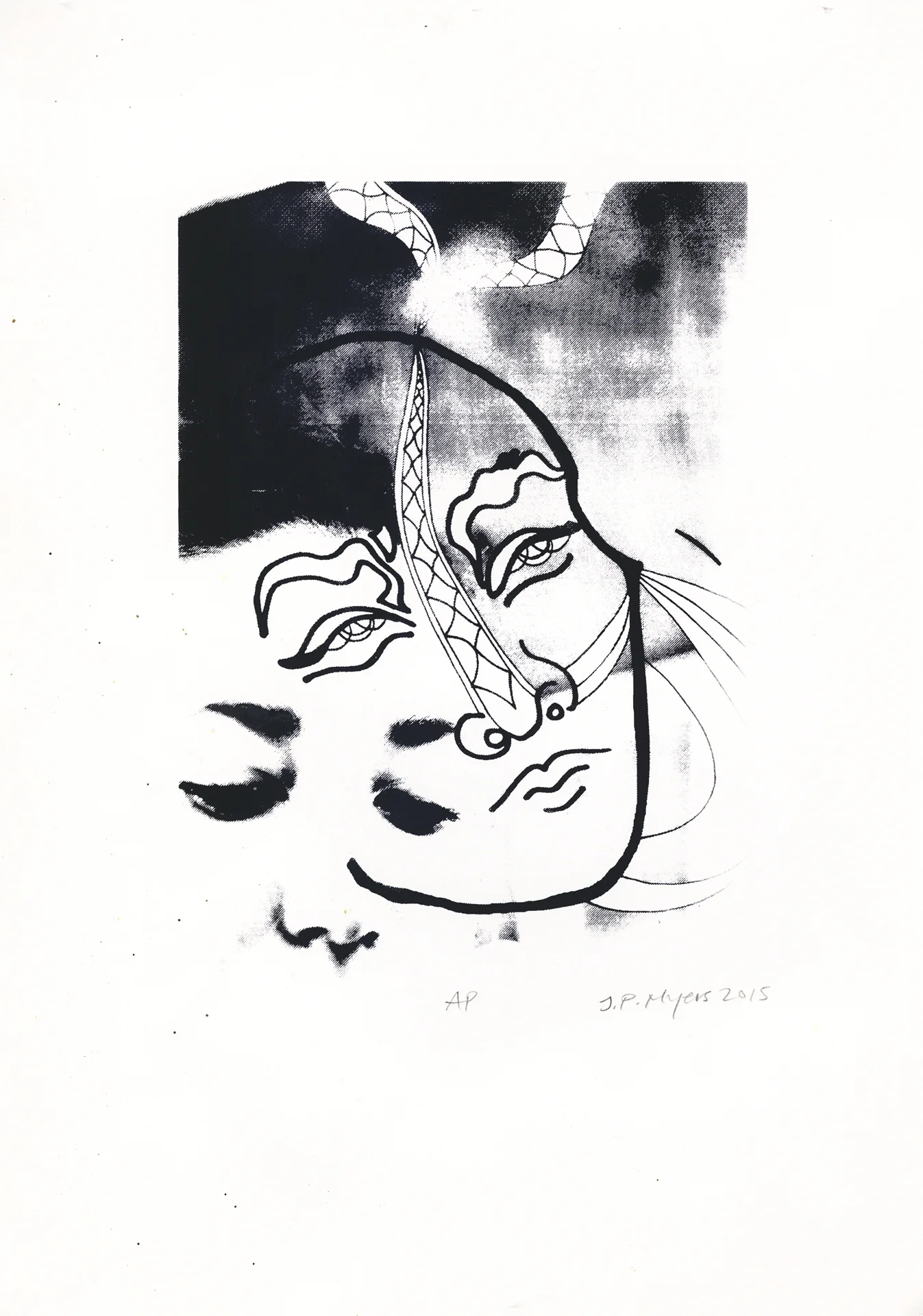 Mask (2015), silkscreen print