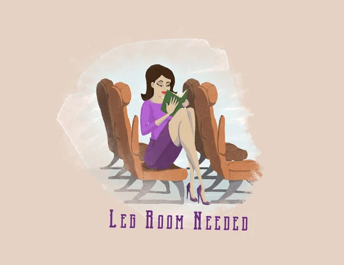 This is a commissioned logo for a travel blog. Both of the blog authors are tall women who have frequently found airplane leg room to be lacking, and they wanted a design that would shed a little humor on the situation. Design and illustration by me.