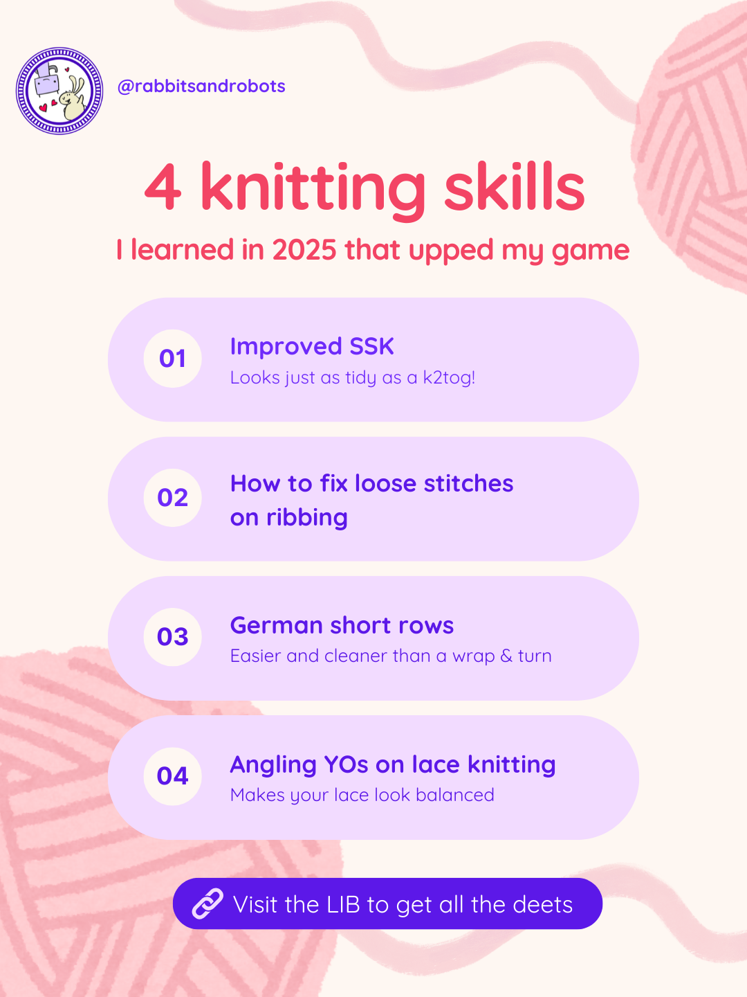 4 knitting skills I learned in 2025 that upped my game