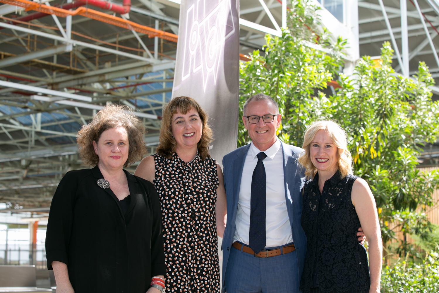 Amanda Duthie - CEO of Adelaide Film Festival, Janet Gaeta - Creative Director of Hybrid World Adelaide, Premier of South Australia Jay Weatherill and Sandra Sdraulig - Chair of Adelaide Film Festival_Web.jpg