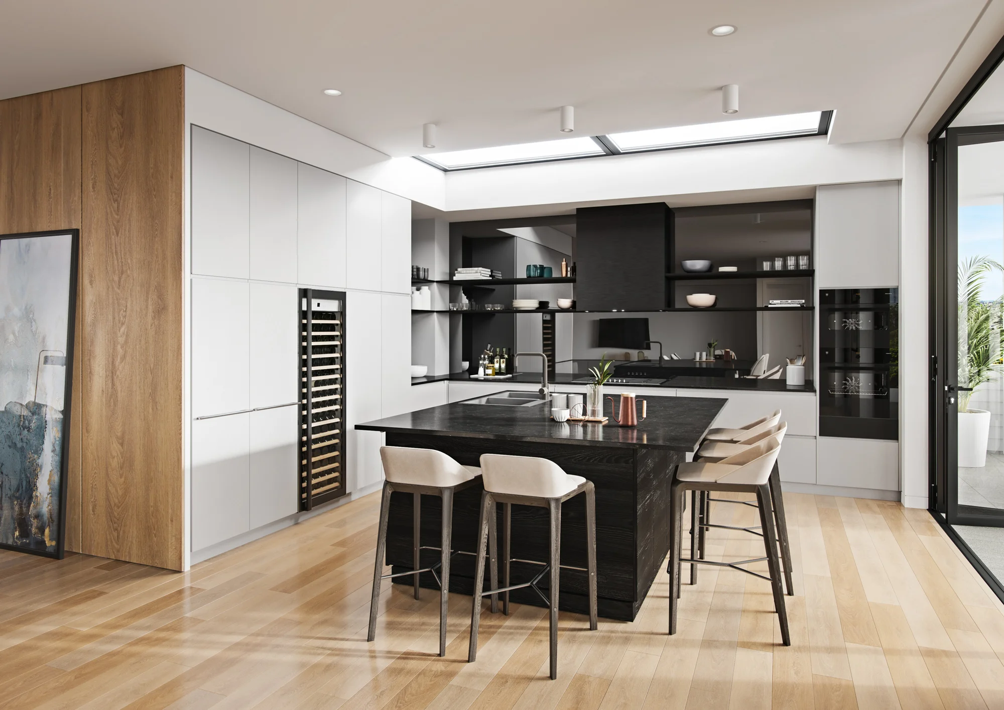 Unit 14 : 3 - Bed, 2 - Bath, 2 - Cars | Internal 159 sqm | Balcony 37 sqm | Total 196 sqm