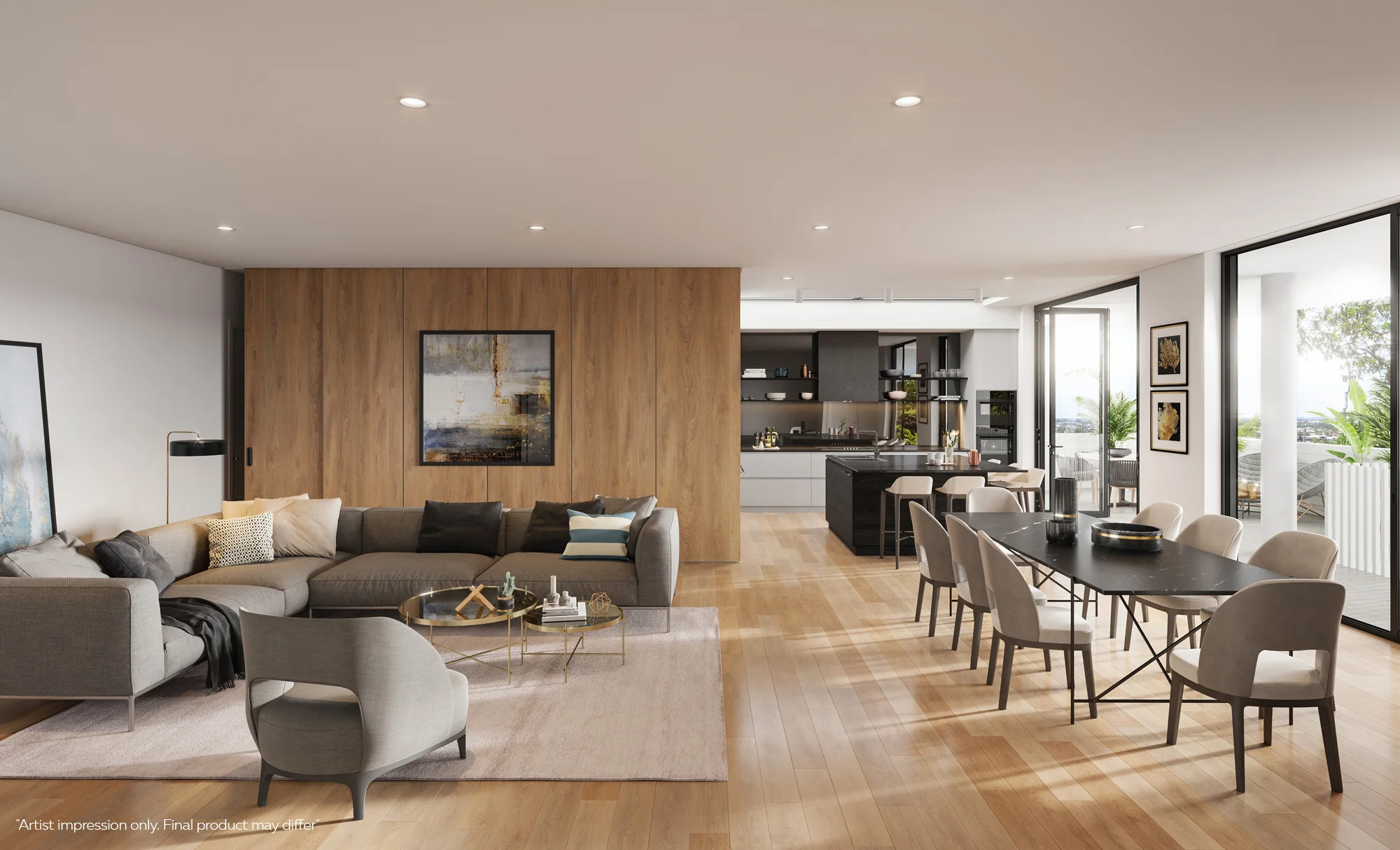 Unit 14 : 3 - Bed, 2 - Bath, 2 - Cars | Internal 159 sqm | Balcony 37 sqm | Total 196 sqm