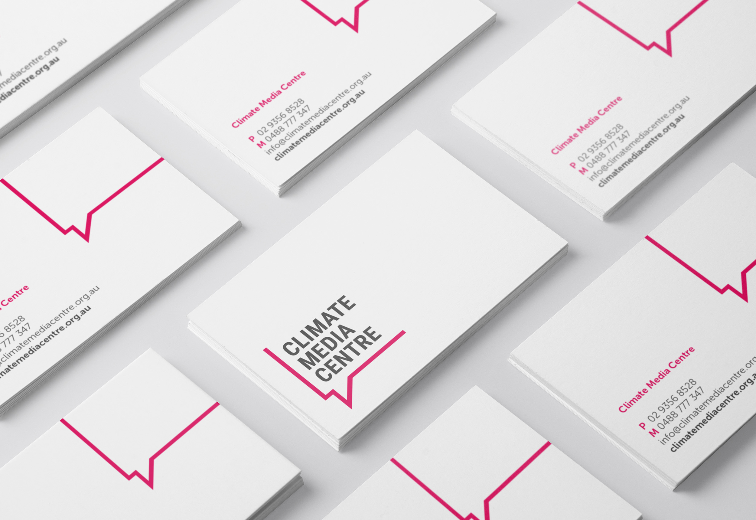  Branding and identity design for the Climate Media Centre, who connect real people to journalists and tell meaningful stories about the impacts of climate change. 