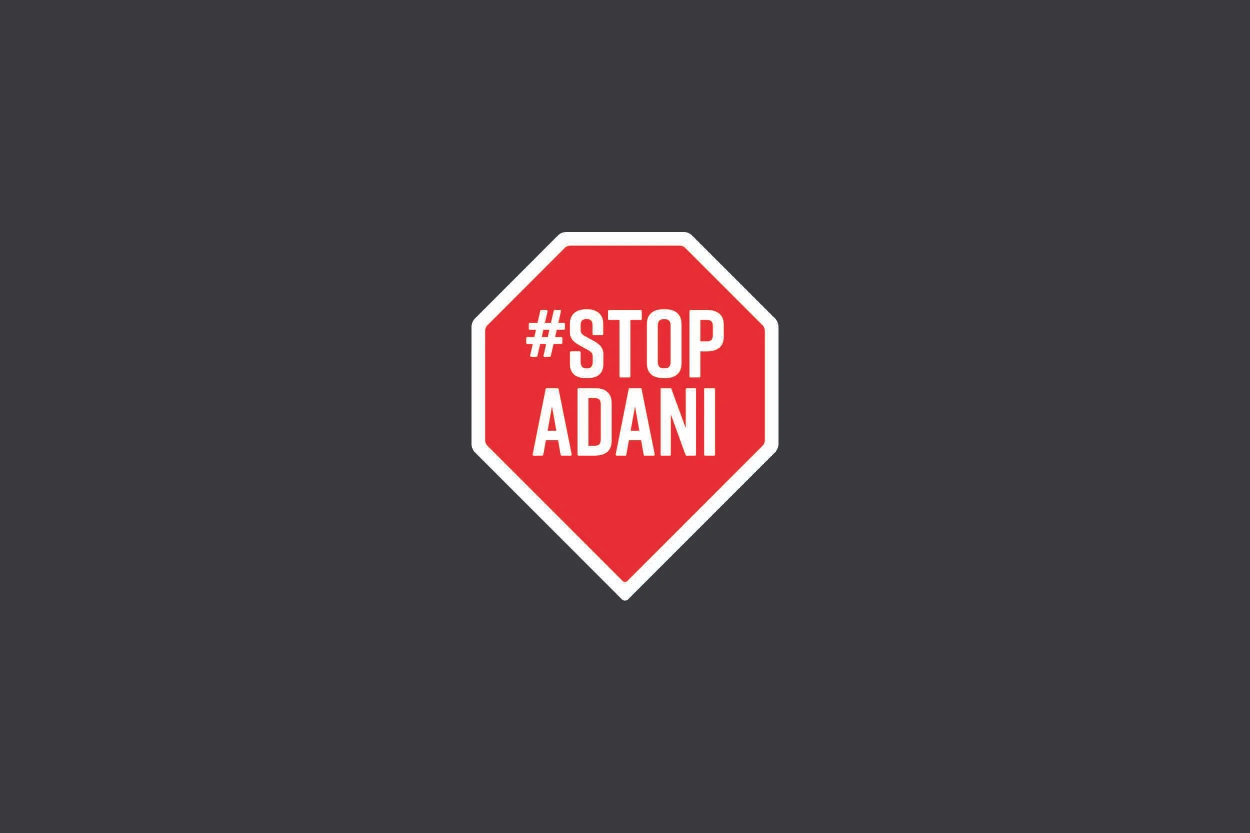  Logo and branding design for the #StopAdani campaign. 