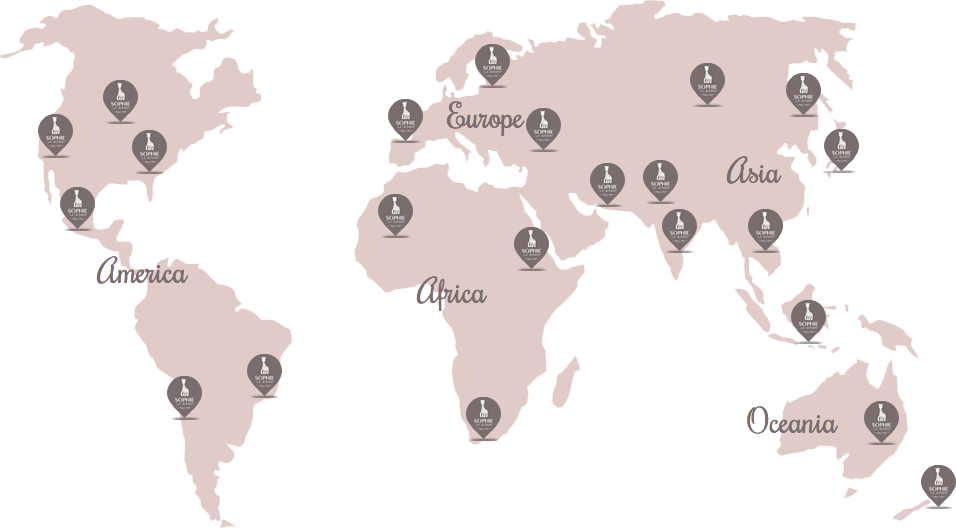 Sophie la Girafe is used all over the world.