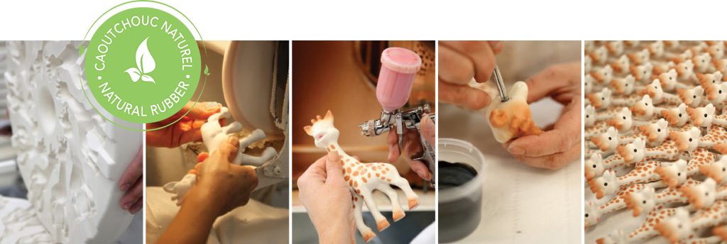 The manufacturing process for Sophie la Girafe