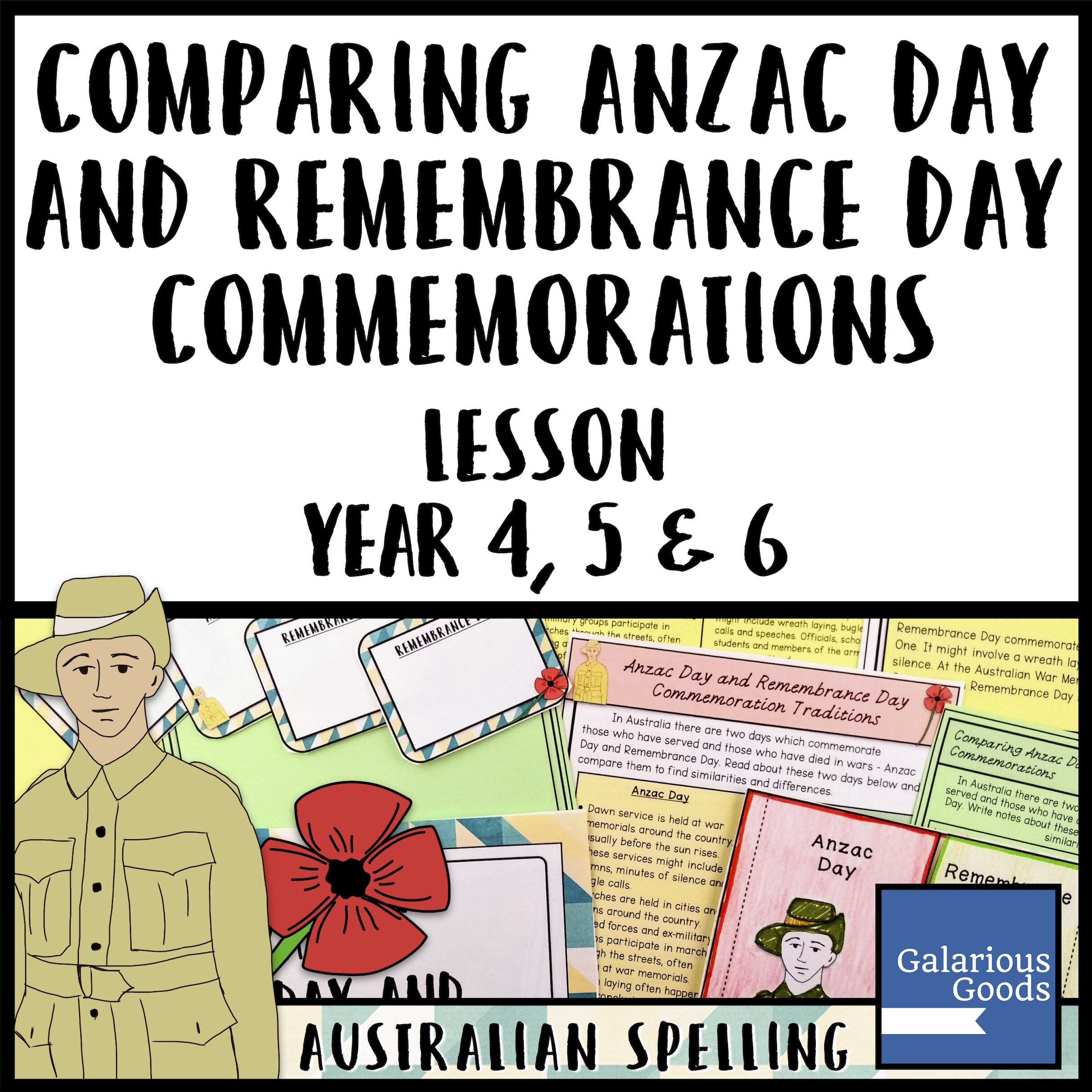 Download Finding Anzac Day Teaching Resources For Your Classroom Galarious Goods