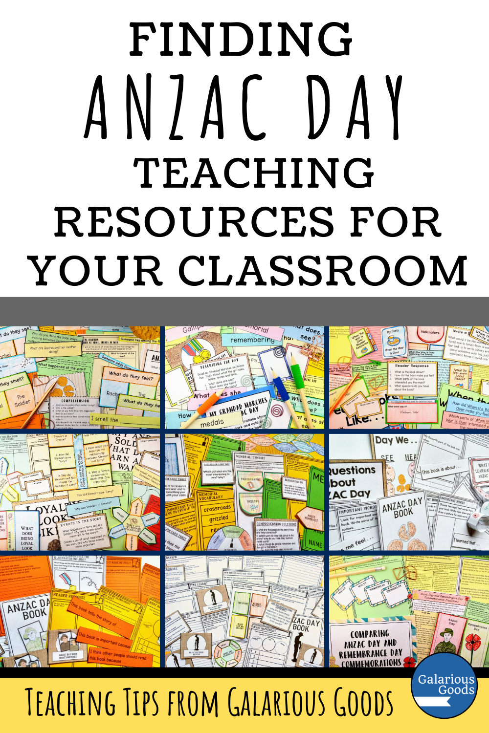 Download Finding Anzac Day Teaching Resources For Your Classroom Galarious Goods