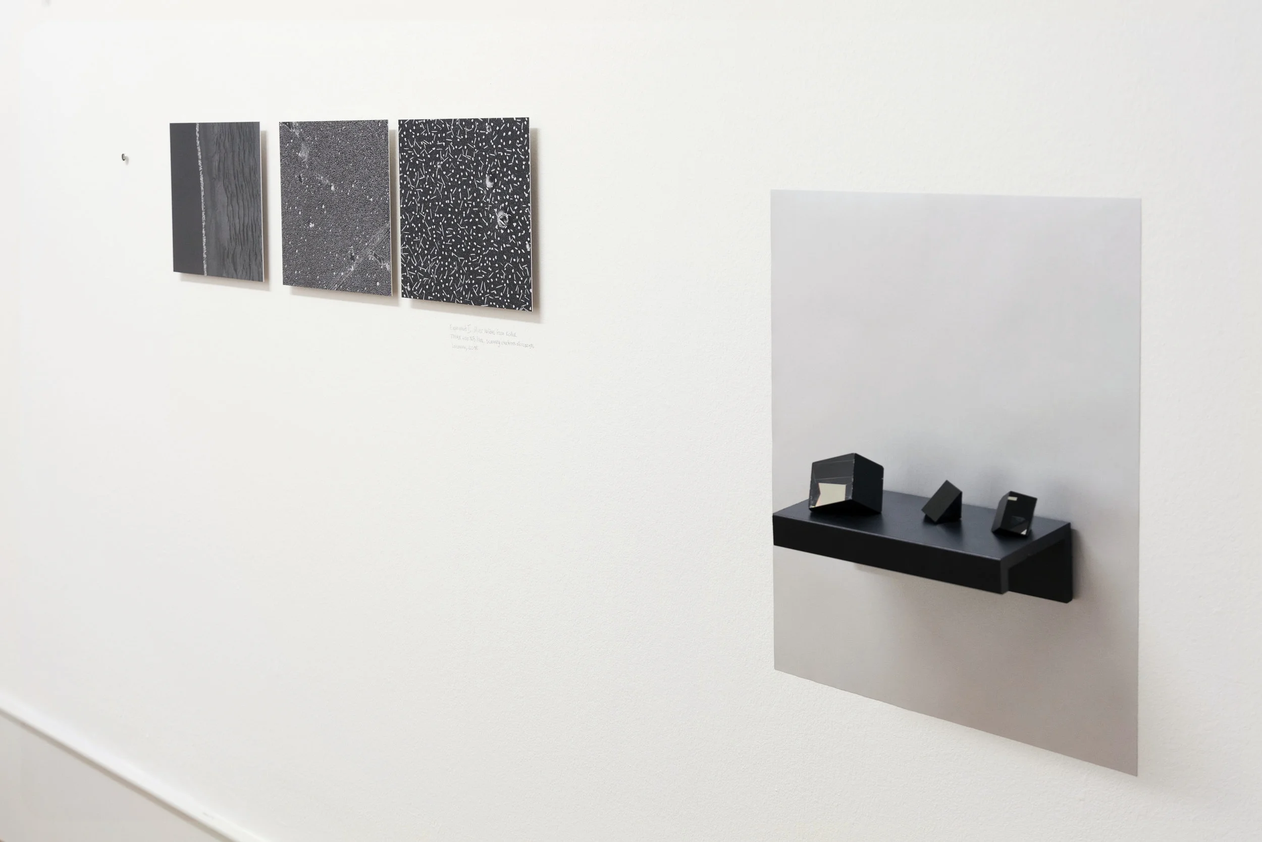 Alessia Olivieri, In collaboration with the sun , Vue d'exposition, Prix Photoforum 2017 , Photoforoum Pasqaurt, Biel/Bienne, Décembre 2017