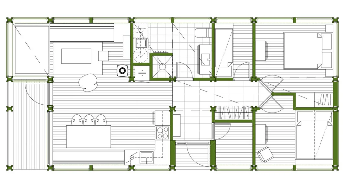PLANTEGNING PRØVEBO SØRBØLFJELL 84 M2