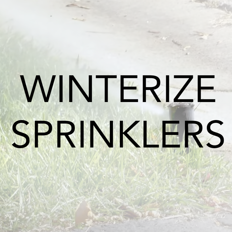 How to winterize a sprinkler system