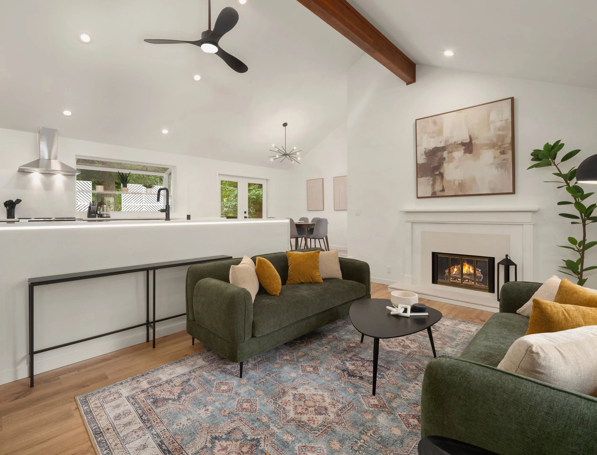 Semi-open floor plan