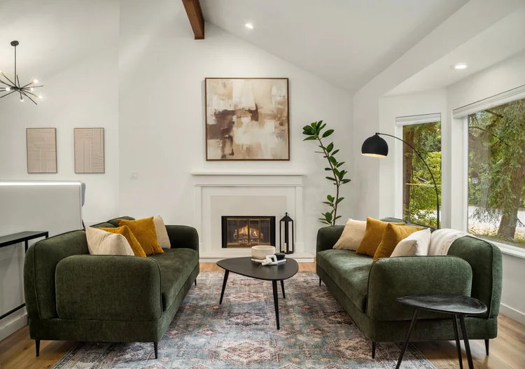 Stunning “sunken” style living room