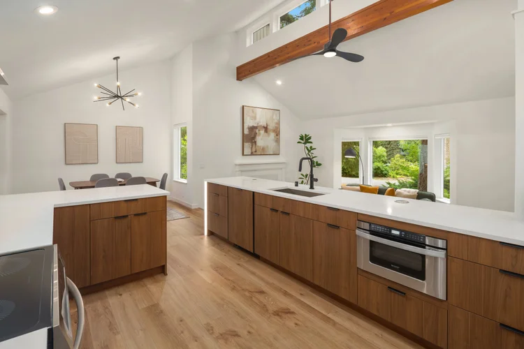 Microwave drawer, hidden dishwasher make for luxury styling