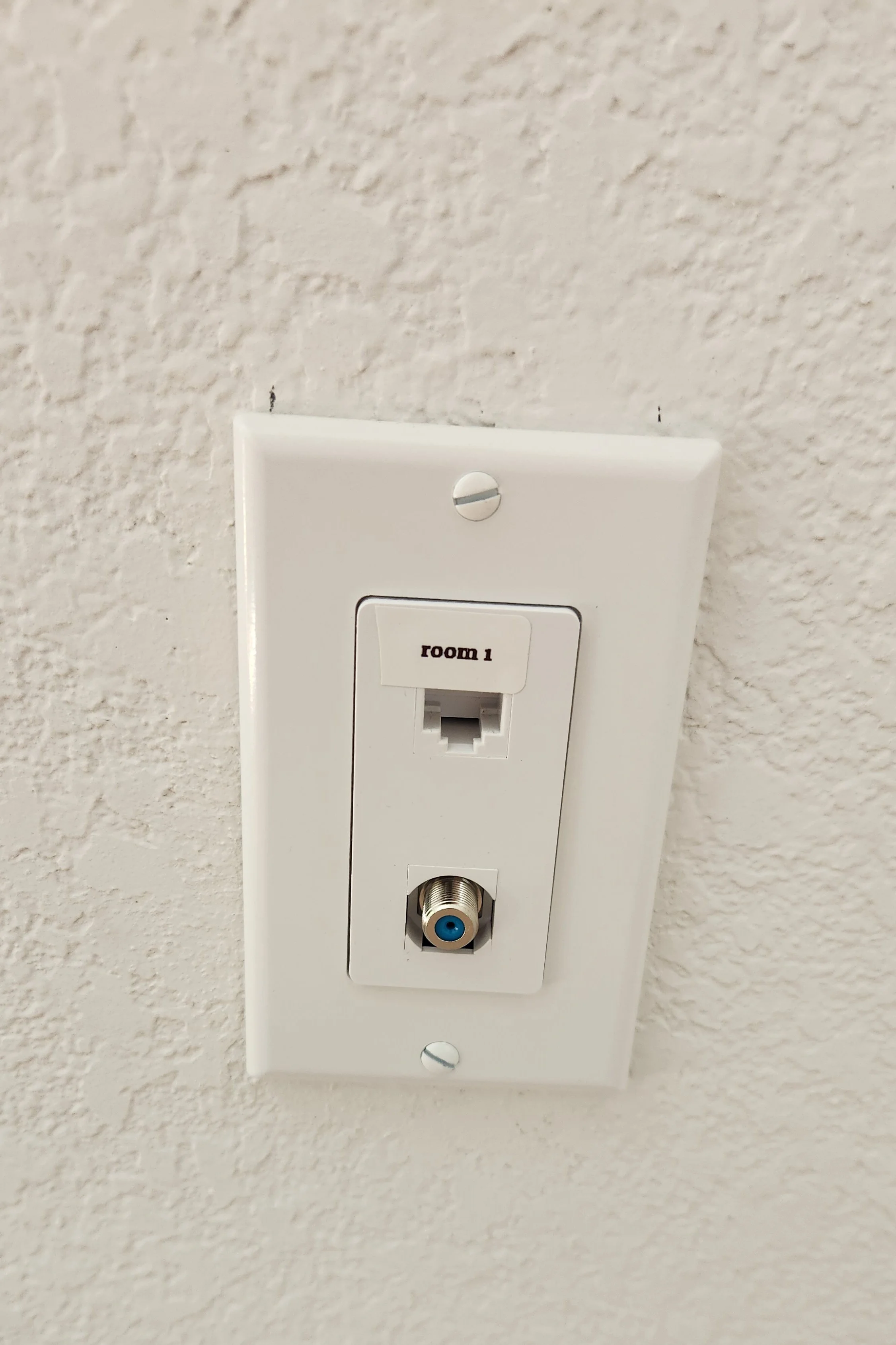 Cat6 cable installed- you’ll find ports in the living room, primary suite, at the family room tv; plus plug into the modem in the office