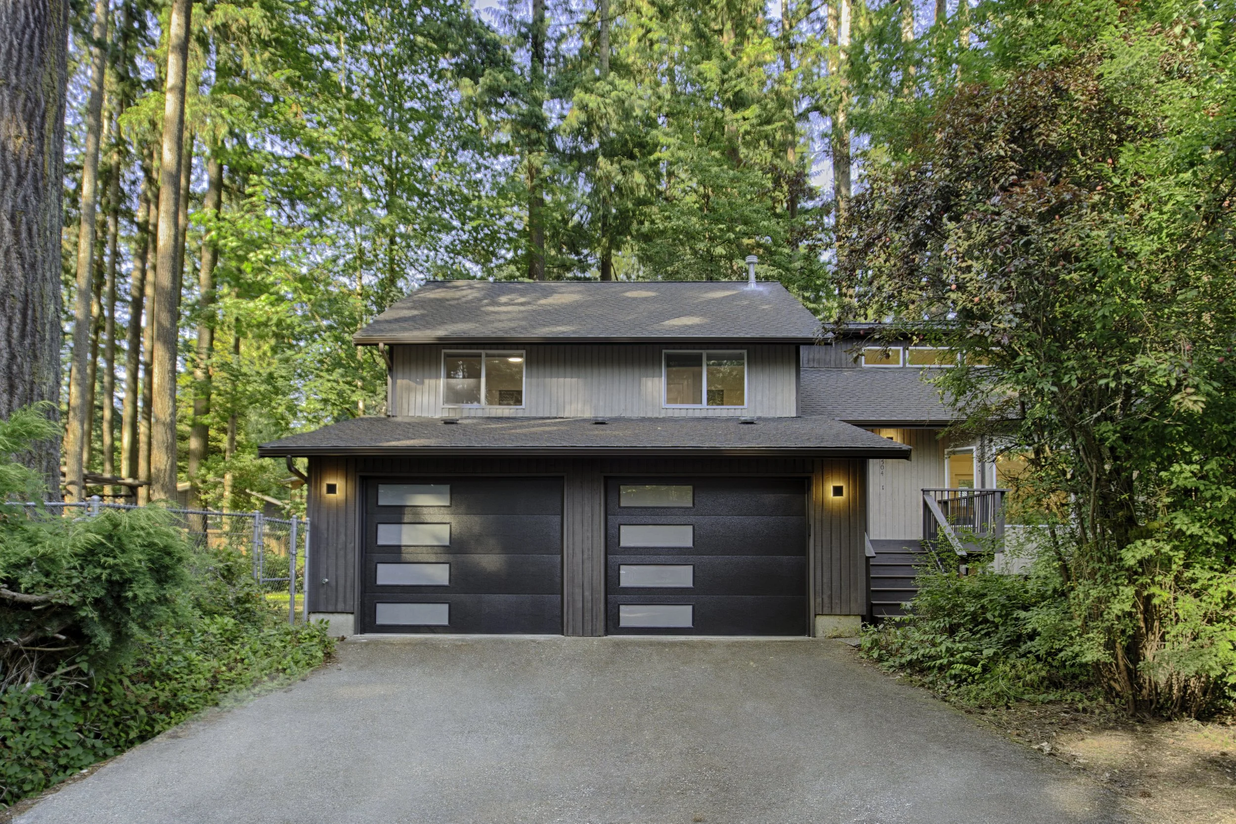 2 car garage and 2 car driveway