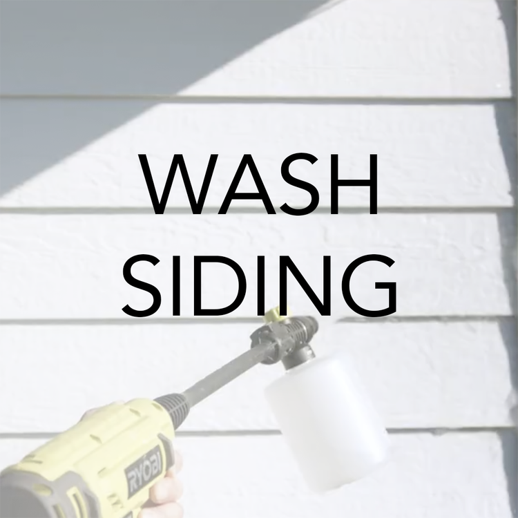 How to soft wash house siding