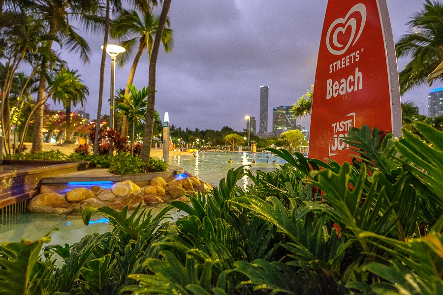 Stormy evenings at the Southbank Pools