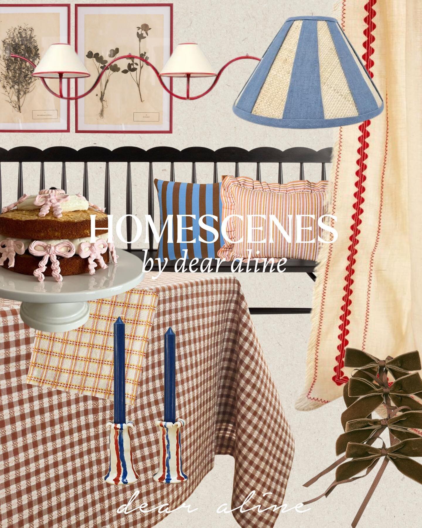 &bdquo;HOMESCENES by dear aline&ldquo; where I share inspiration and ways to combine our handwoven @shopdearaline products ❤️🕯️ find all brands tagged &amp; please let me know what you think :) &amp; share

cake by @timmazurek lamp by @maison_royere