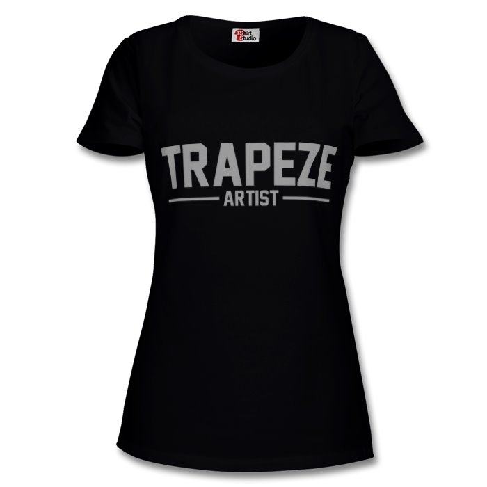 Trapeze Artist_Womens Round Neck T-Shirt_blk_Front.jpg