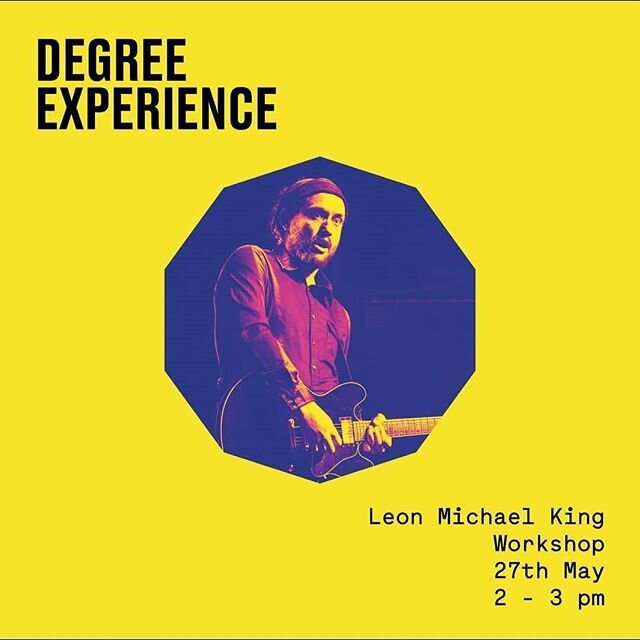 Looking forward to talking about some of my approaches in the studio tomorrow with @accesscreativecollege - check the link in their bio. *
*
ACC Virtual Festival 
Degree Experience: Leon Michael King - Recording guitar, chord voicing and grove worksh
