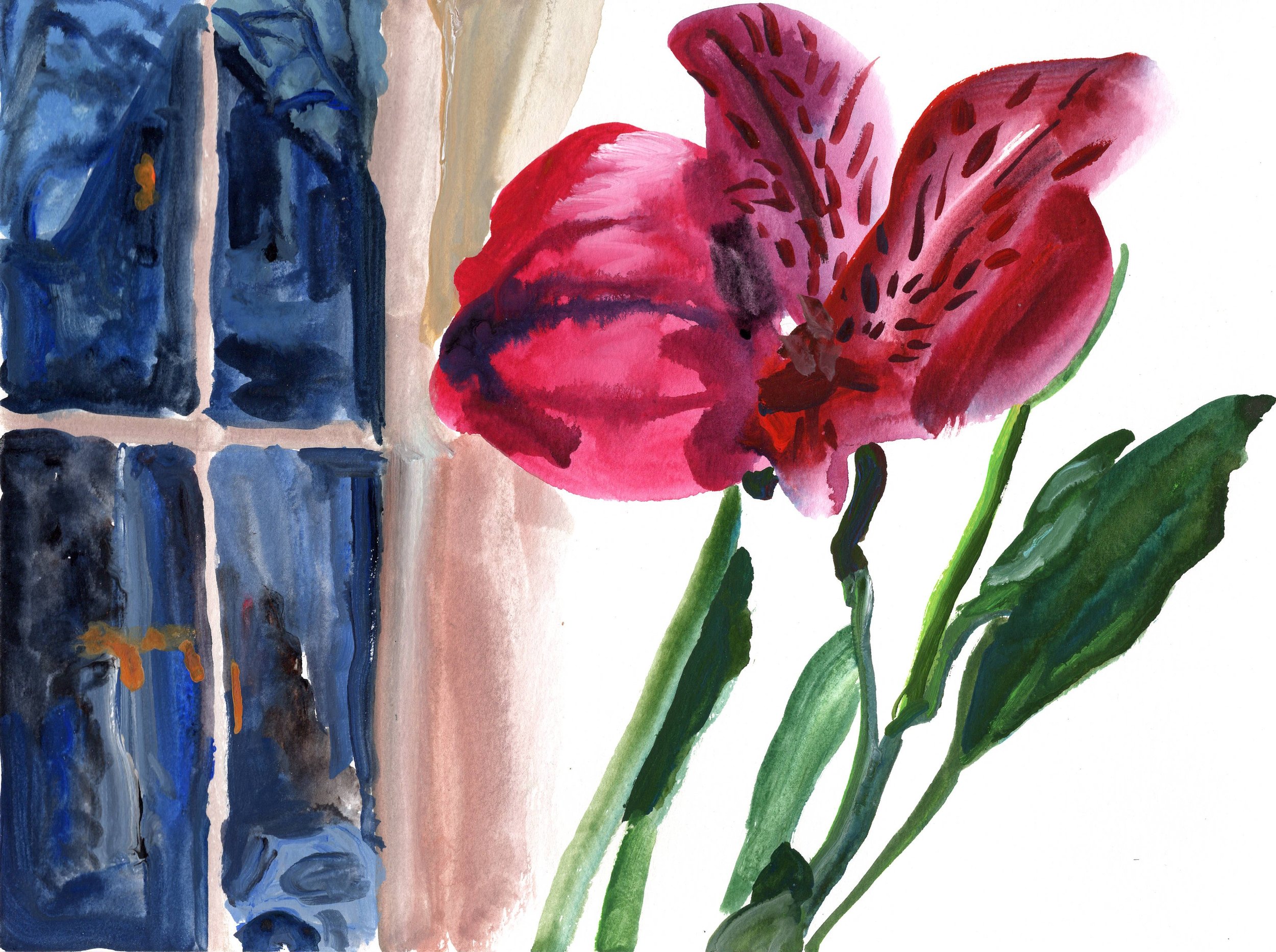  Gouache on paper  9” x 12”  2022 