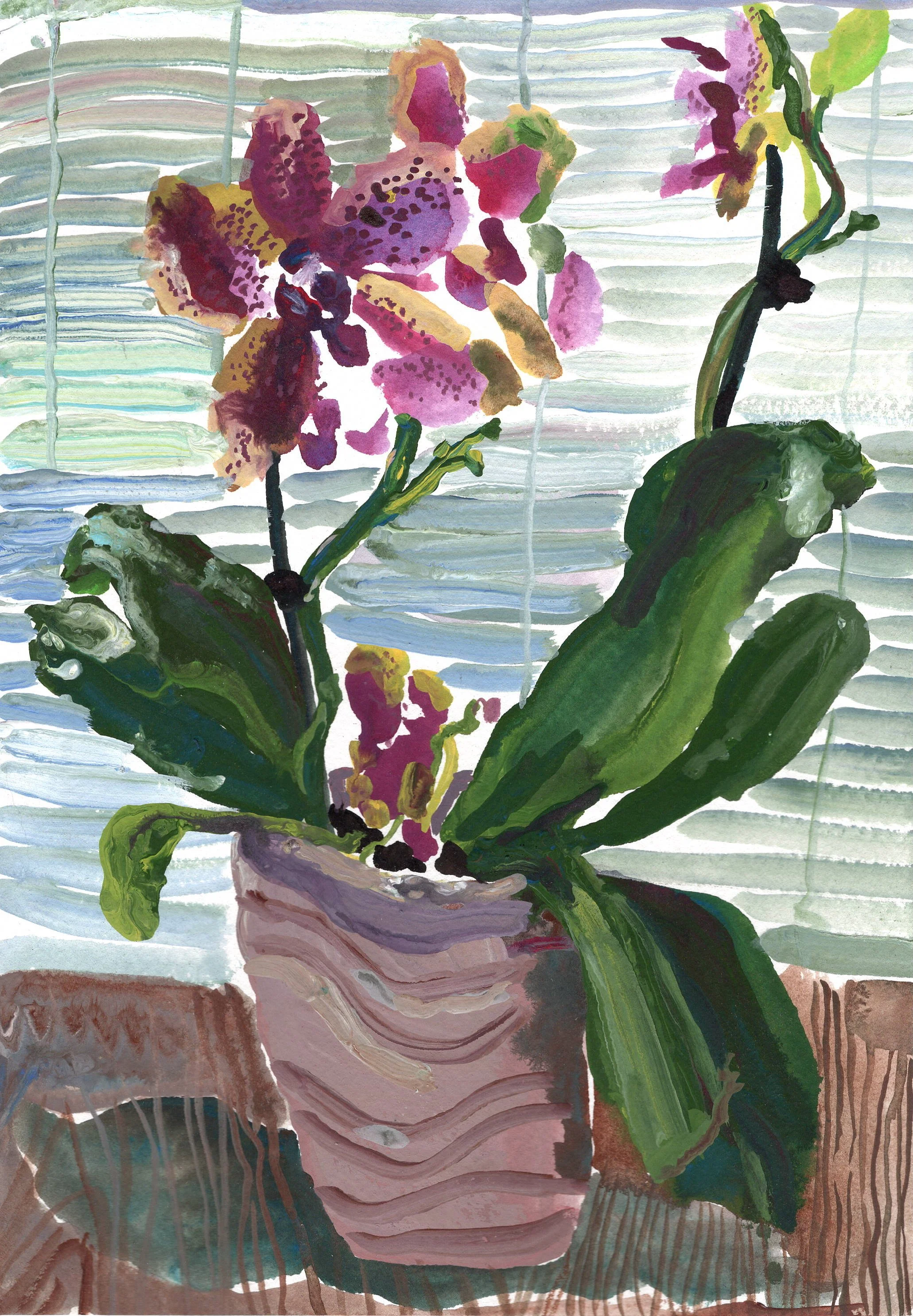  Gouache on paper  10” x 7”  2025 