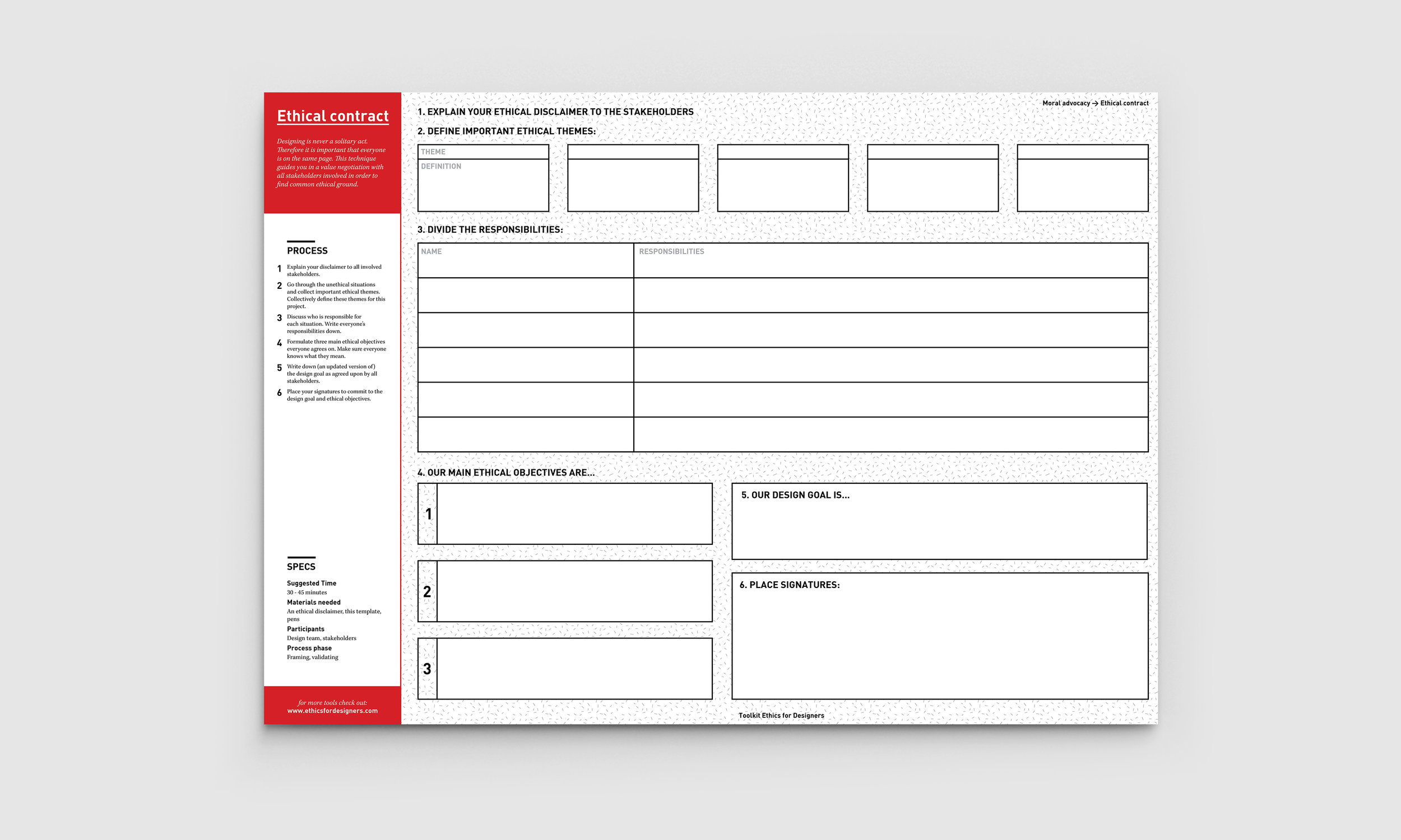 Empty ethical contract template