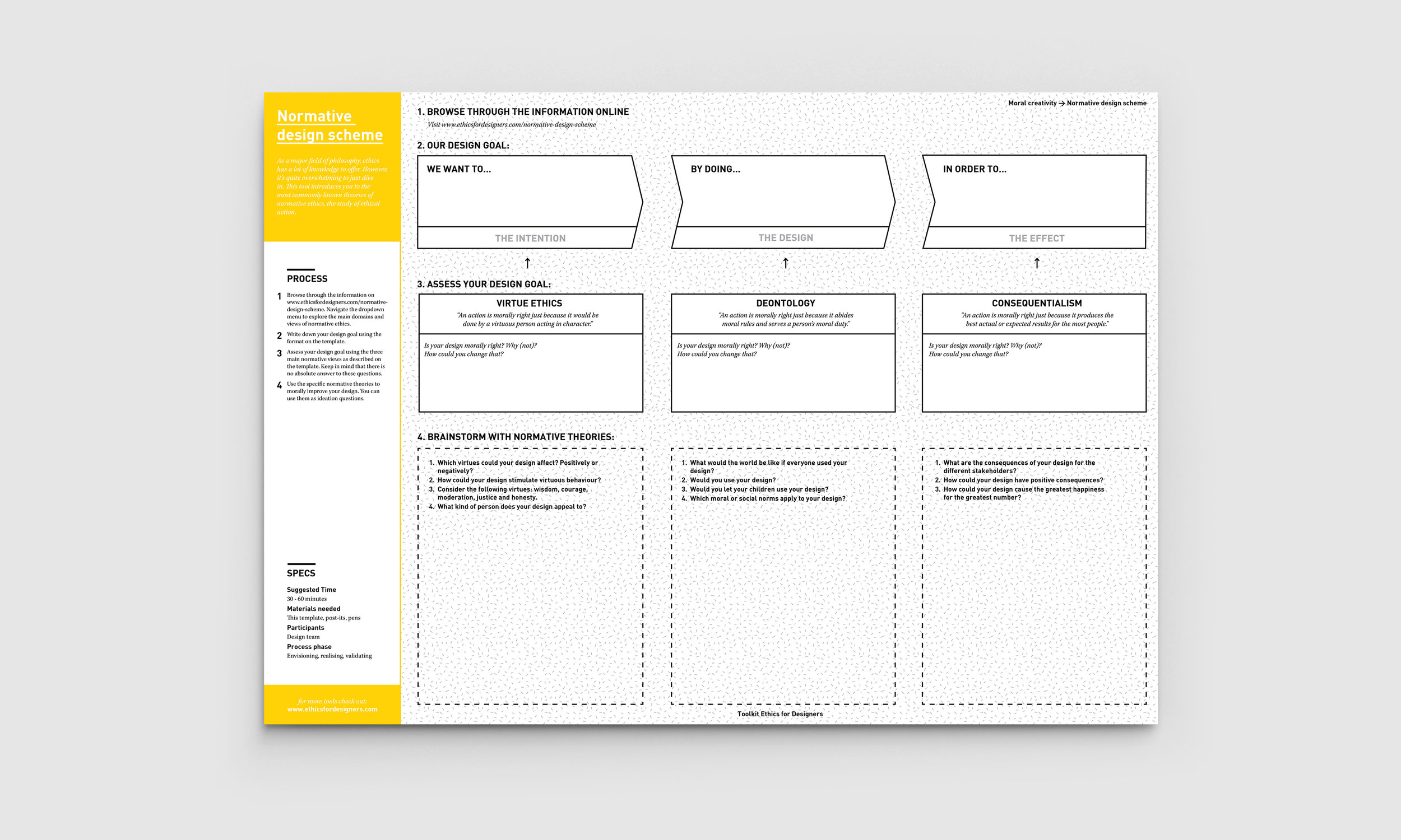 Empty normative design scheme template