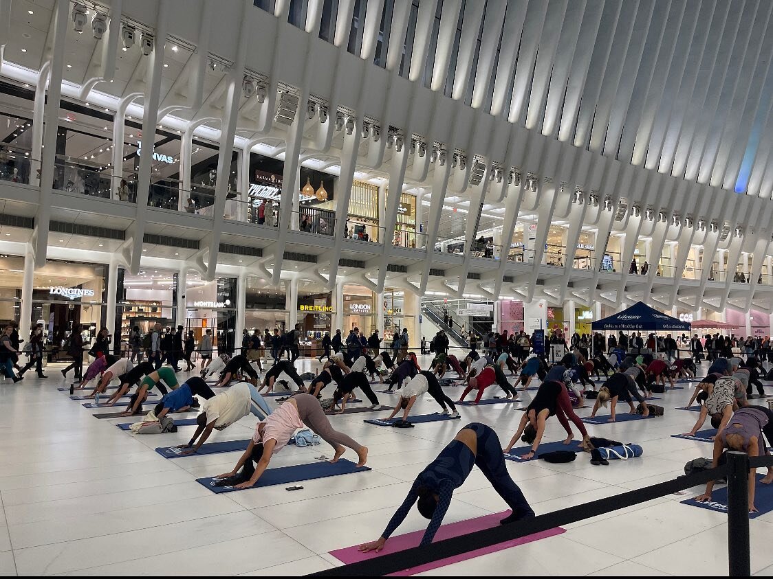 We are gearing up for summer activations and special select pop-ups along the way!
.
Here&rsquo;s a special throwback to our Wellness Wednesdays series inside the Oculus @_wtcofficial 
.
Registration for this FREE series spanning May through October 