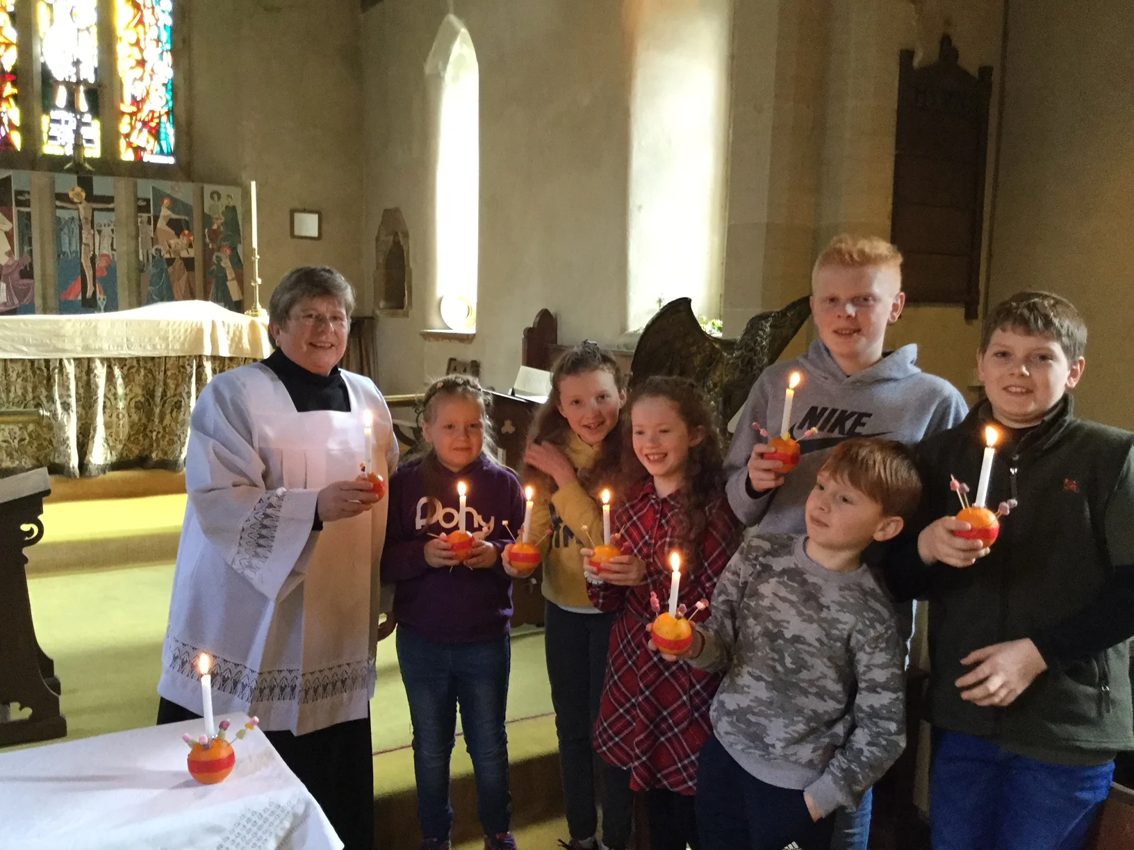 Christingle Service Maesmynis 28th January 2018