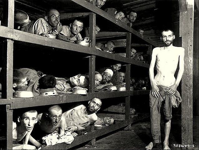 Buchenwald concentration camp , 1945