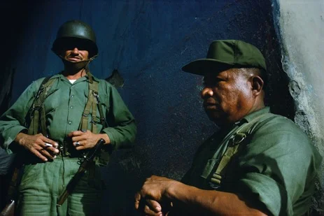National Guard on duty . Matagalpa, 1978