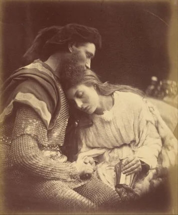 Parting of Sir Lancelot and Queen Guinevere (1874) Respective copyright holder
