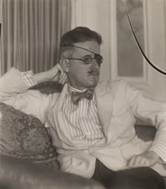 James Joyce (1926) gelatin silver print (Thomas Walther Collection. Abbott-Levy Collection funds, by exchange, © 2017 Berenice Abbott/Commerce Graphics)