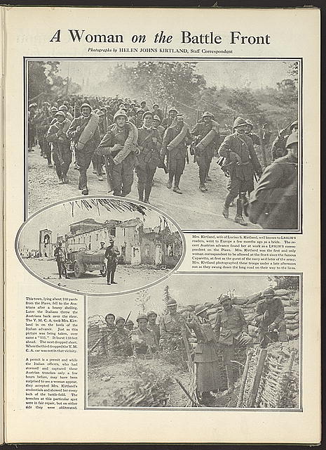 "A woman on the battle front." c1919.
