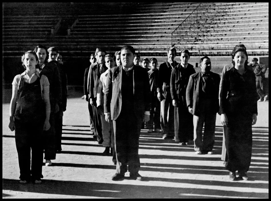 Recruitment and training of the new People's Army . March 1937. Valencia, Spain.