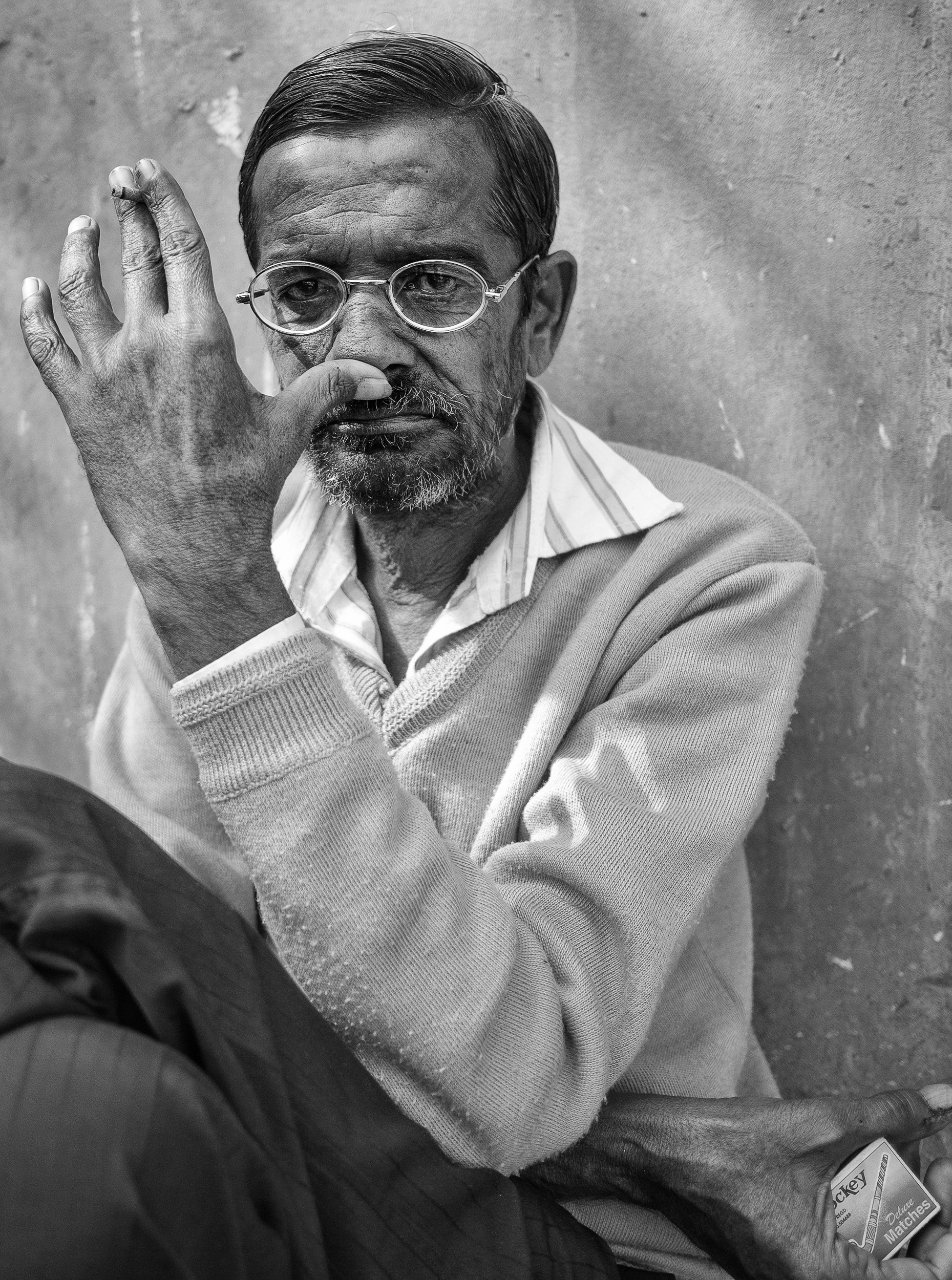 pensive smoker, jaipur